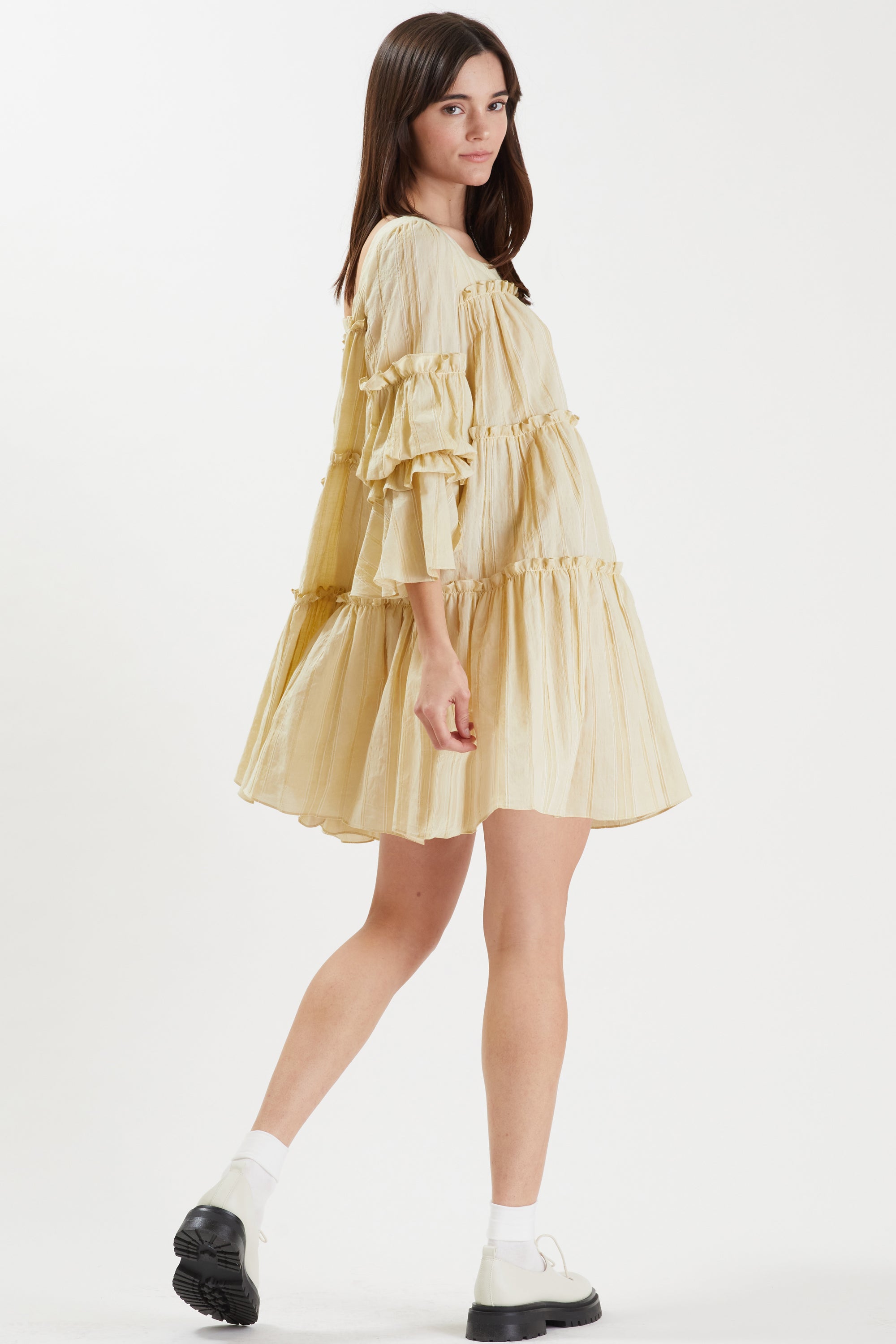 Get Premium Hottest Yellow Splash Mini Dress | Nish Niche