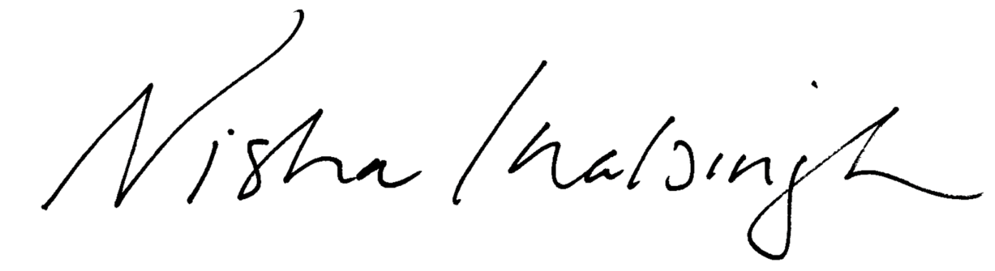 Nisha Inalsingh signature