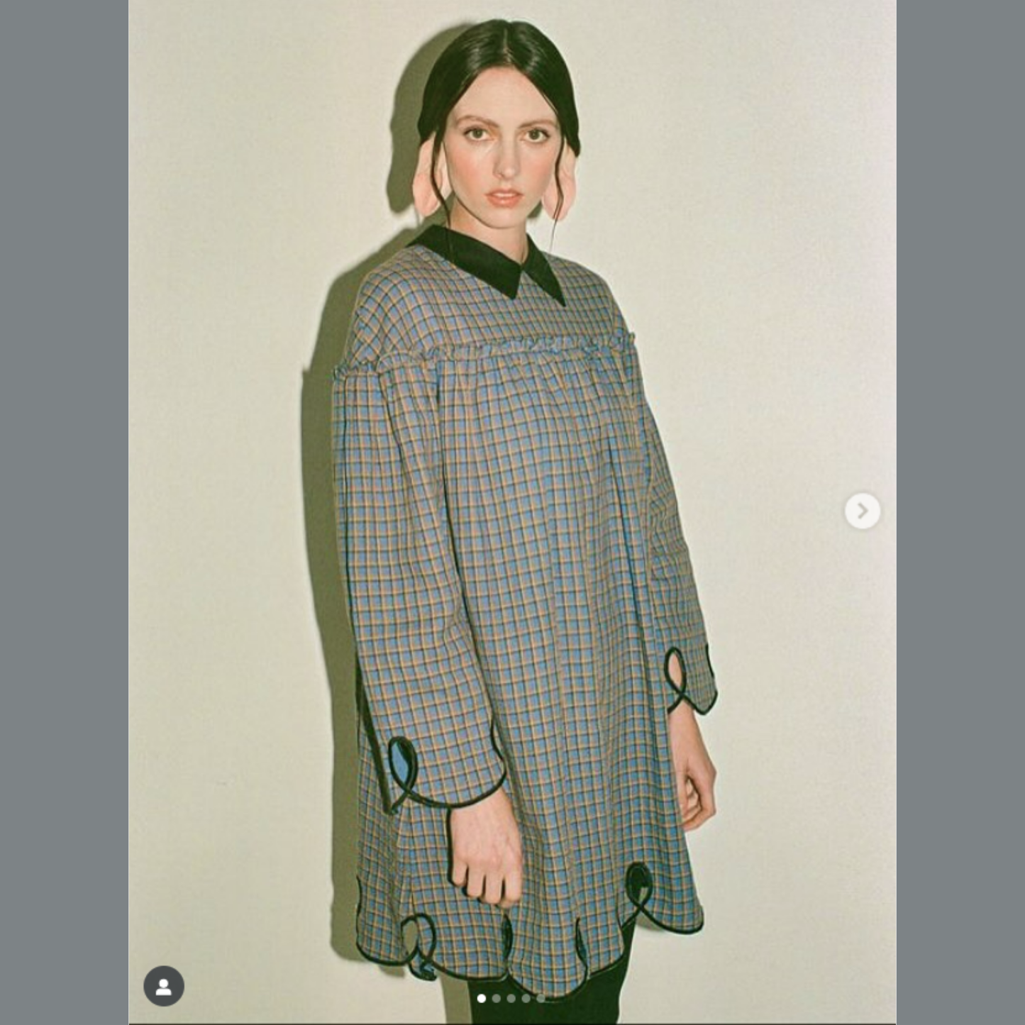 Caroline Beagles in Nish Niche Miracle Scalloped Dress