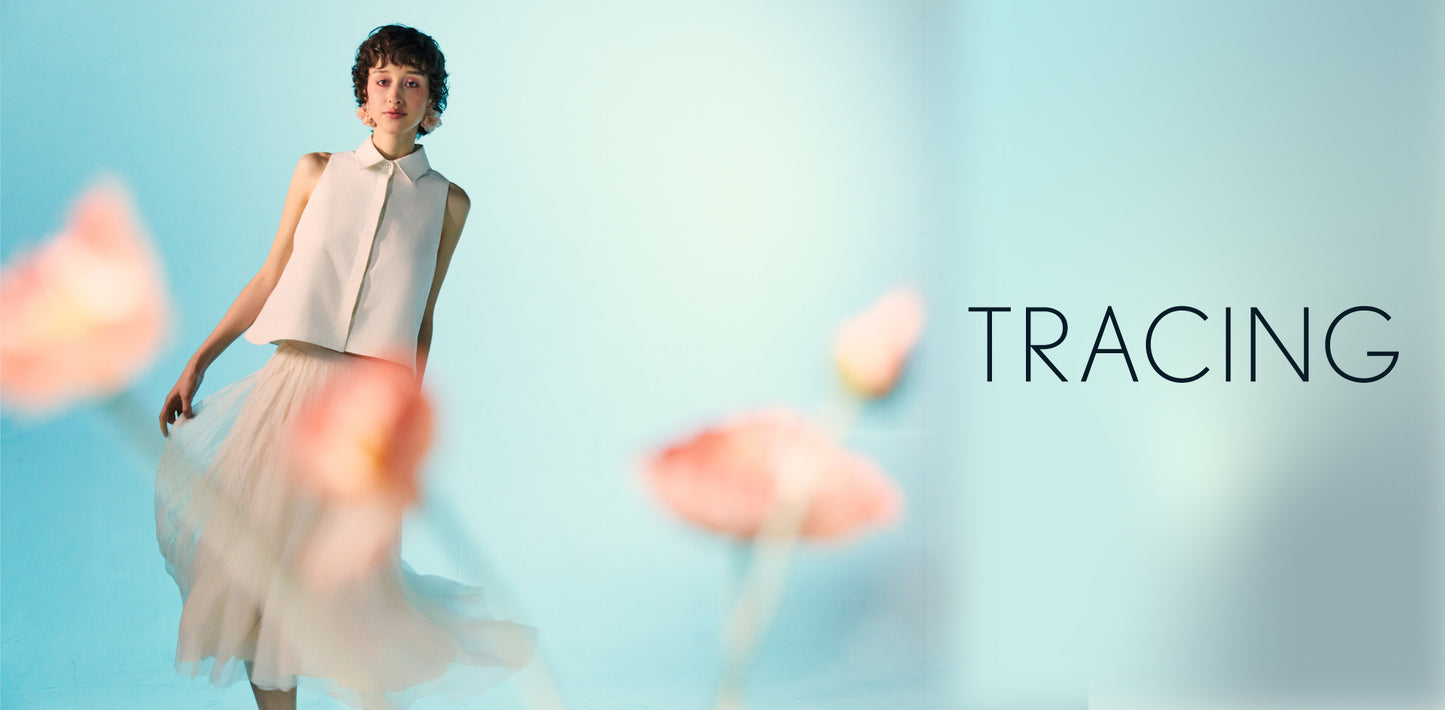 Botanical Silk Skirt & Blossom Cream Sleeveless Top