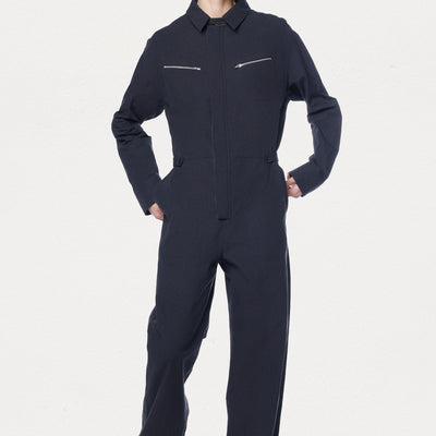 Black Aviator Jumpsuit