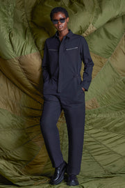 Black Aviator Jumpsuit