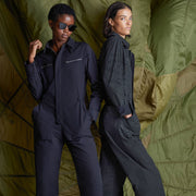 Black Aviator Jumpsuit
