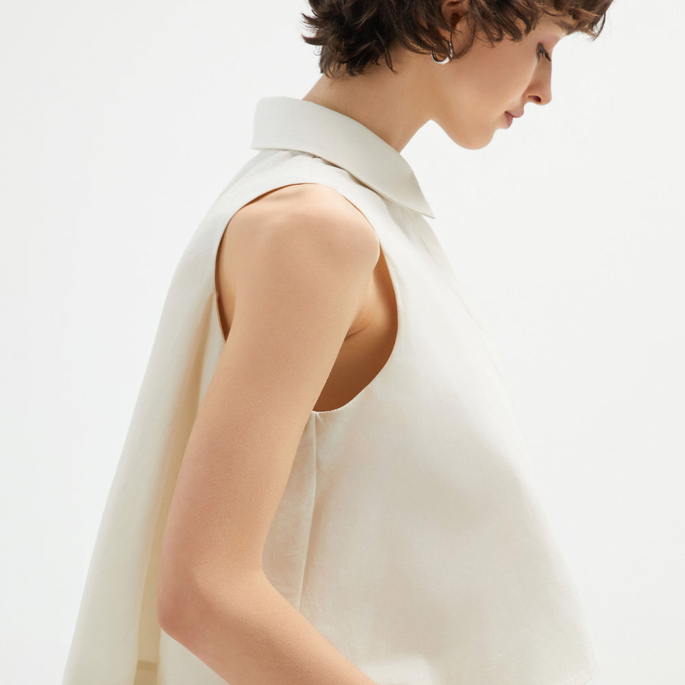 
                  
                    Bloom Sleeveless Cream Top
                  
                