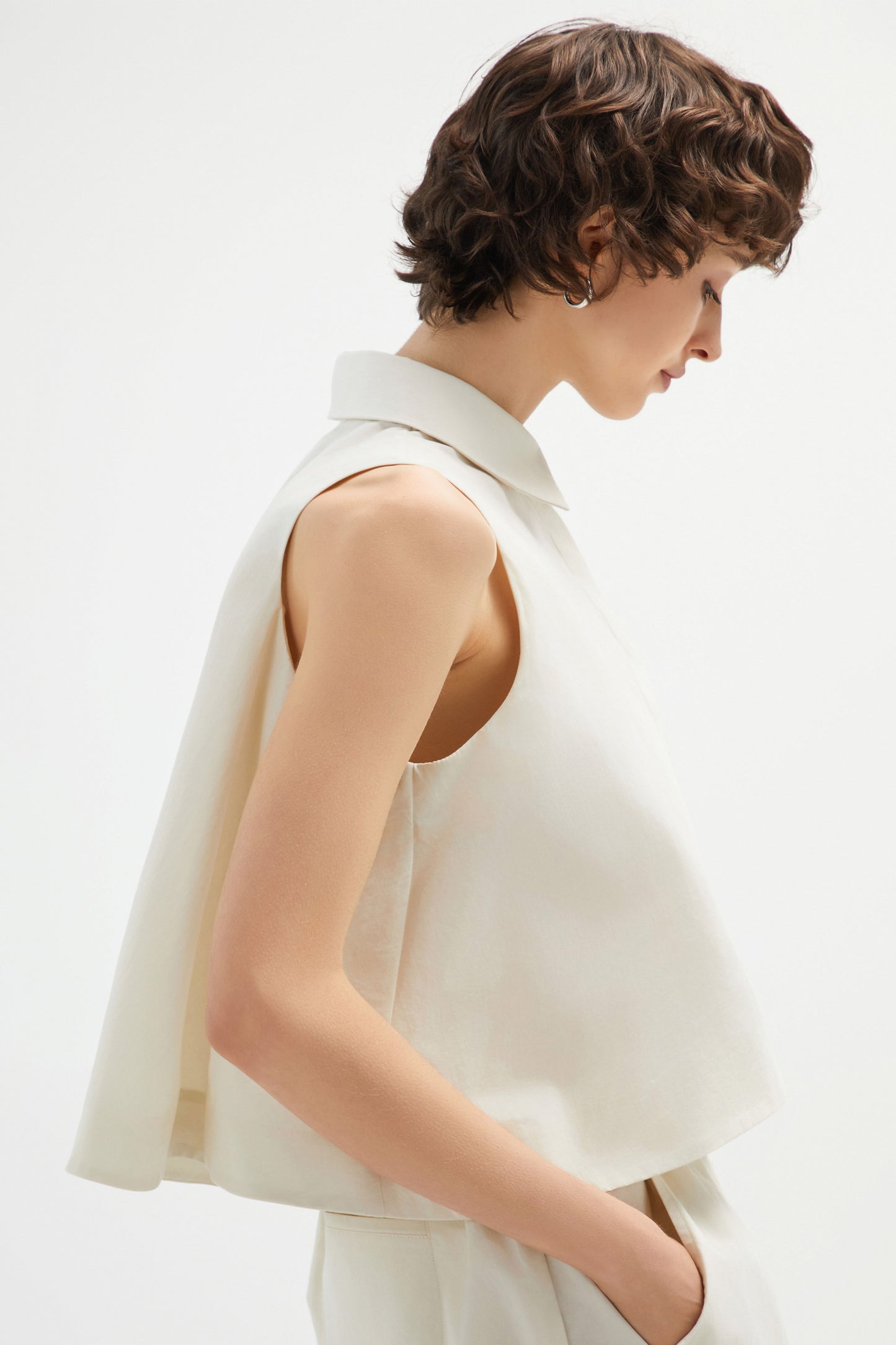 
                  
                    Bloom Sleeveless Cream Top
                  
                