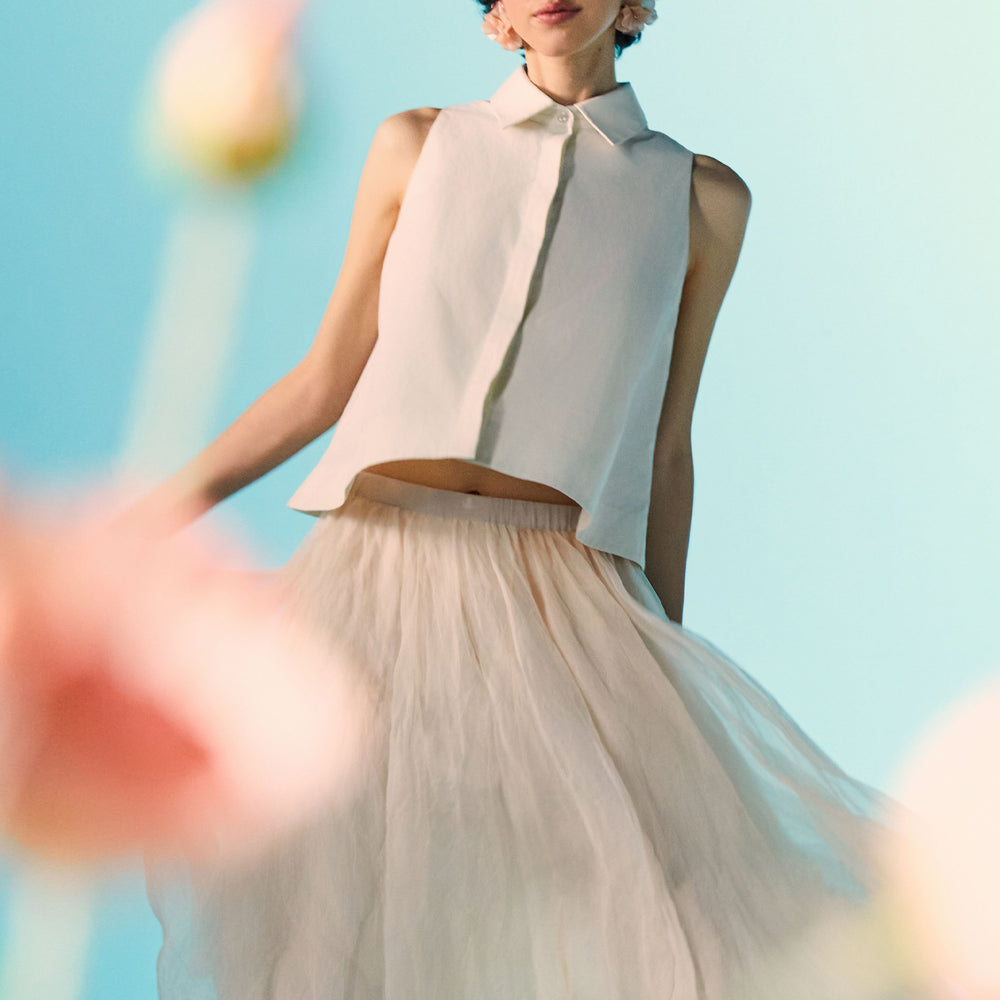 
                  
                    Botanical Silk Skirt
                  
                