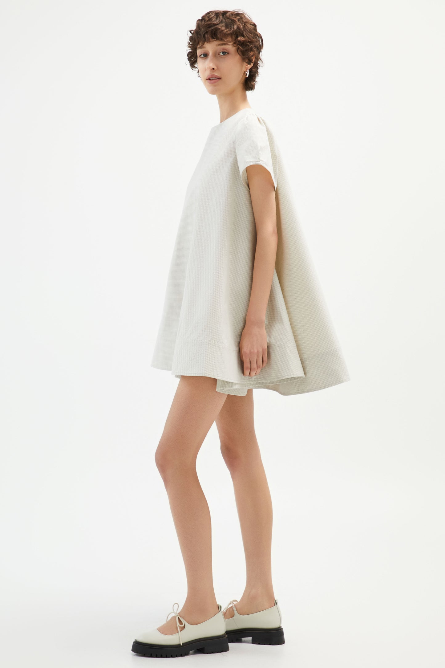 
                  
                    Blossom Grid Mini Dress
                  
                