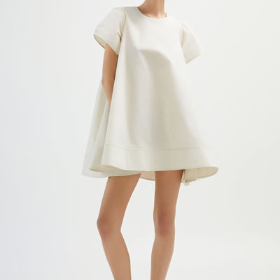 Blossom Cream Mini  Dress