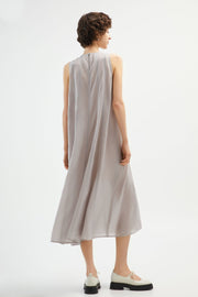 Earth Grey Maxi Dress back