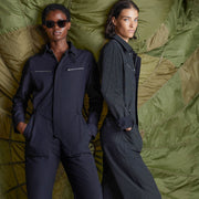 Grid Aviator Jumpsuit