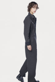 Grid Aviator Jumpsuit
