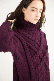 Plum Knit Sweater