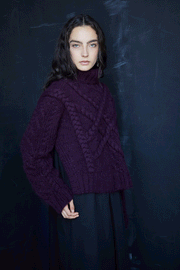 Plum Knit Sweater