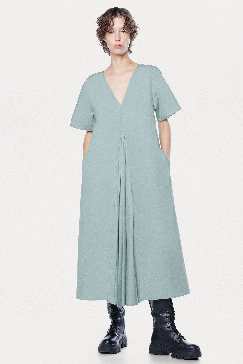 Sage Green Flight Midi Dress