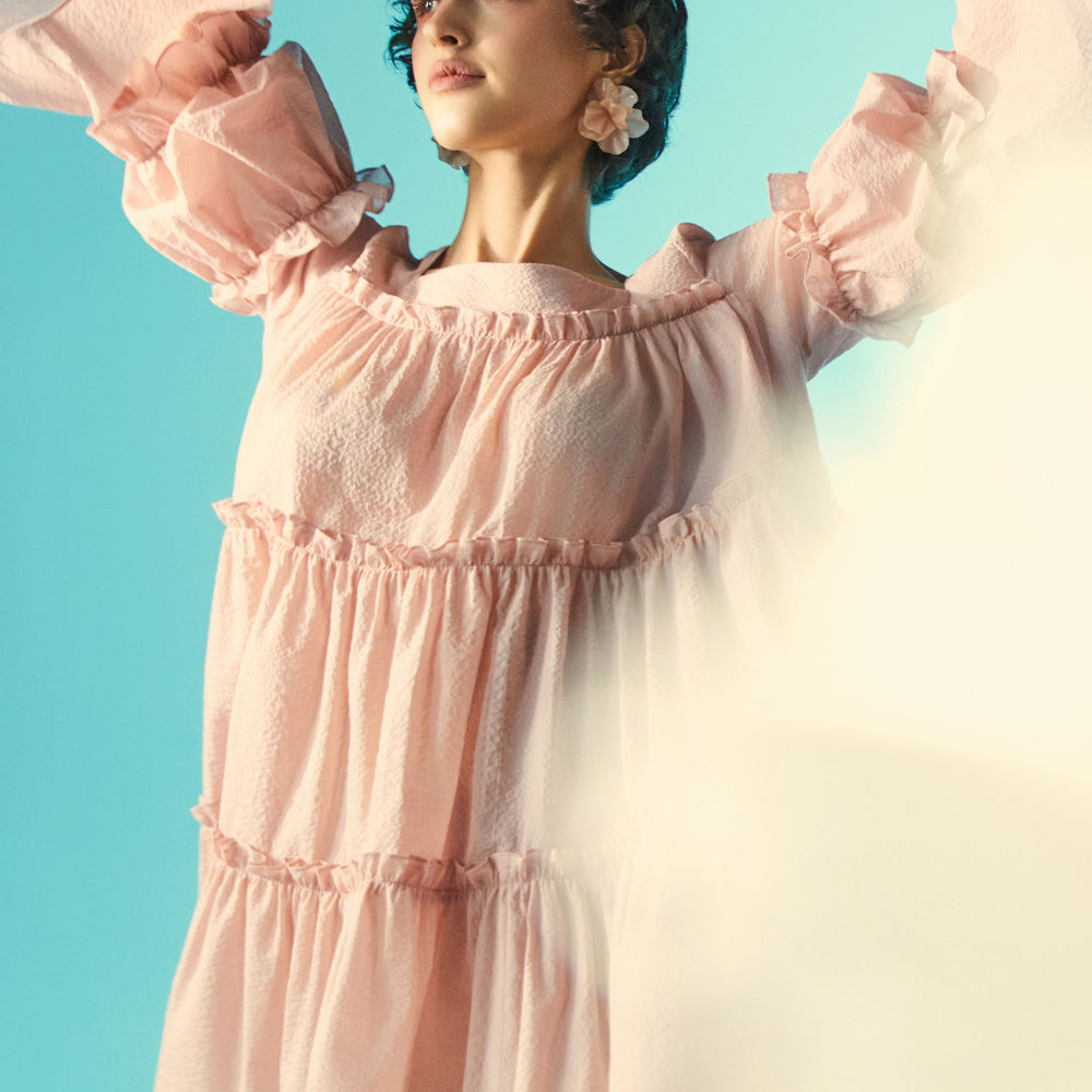 
                  
                    Splash Pink Mini Dress
                  
                