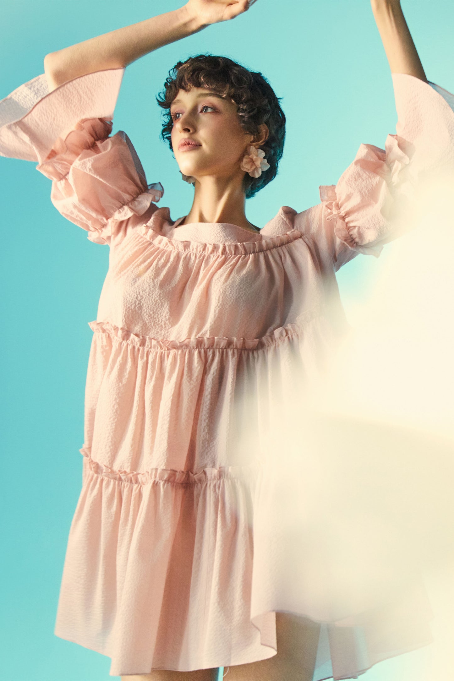 
                  
                    Splash Pink Mini Dress
                  
                