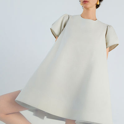 Blossom Grid Mini Dress