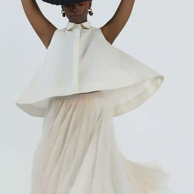 Botanical Silk Skirt