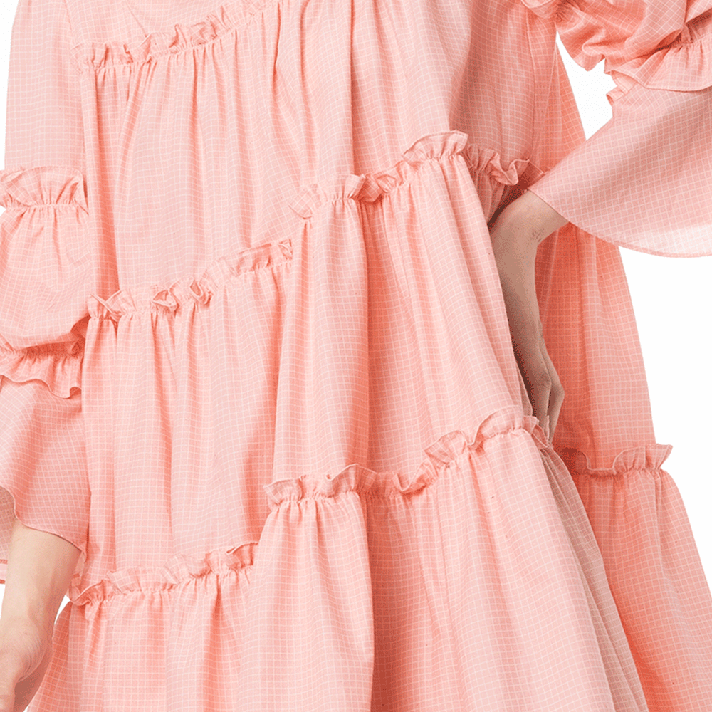 
                  
                    Soft Pink Splash Dress
                  
                