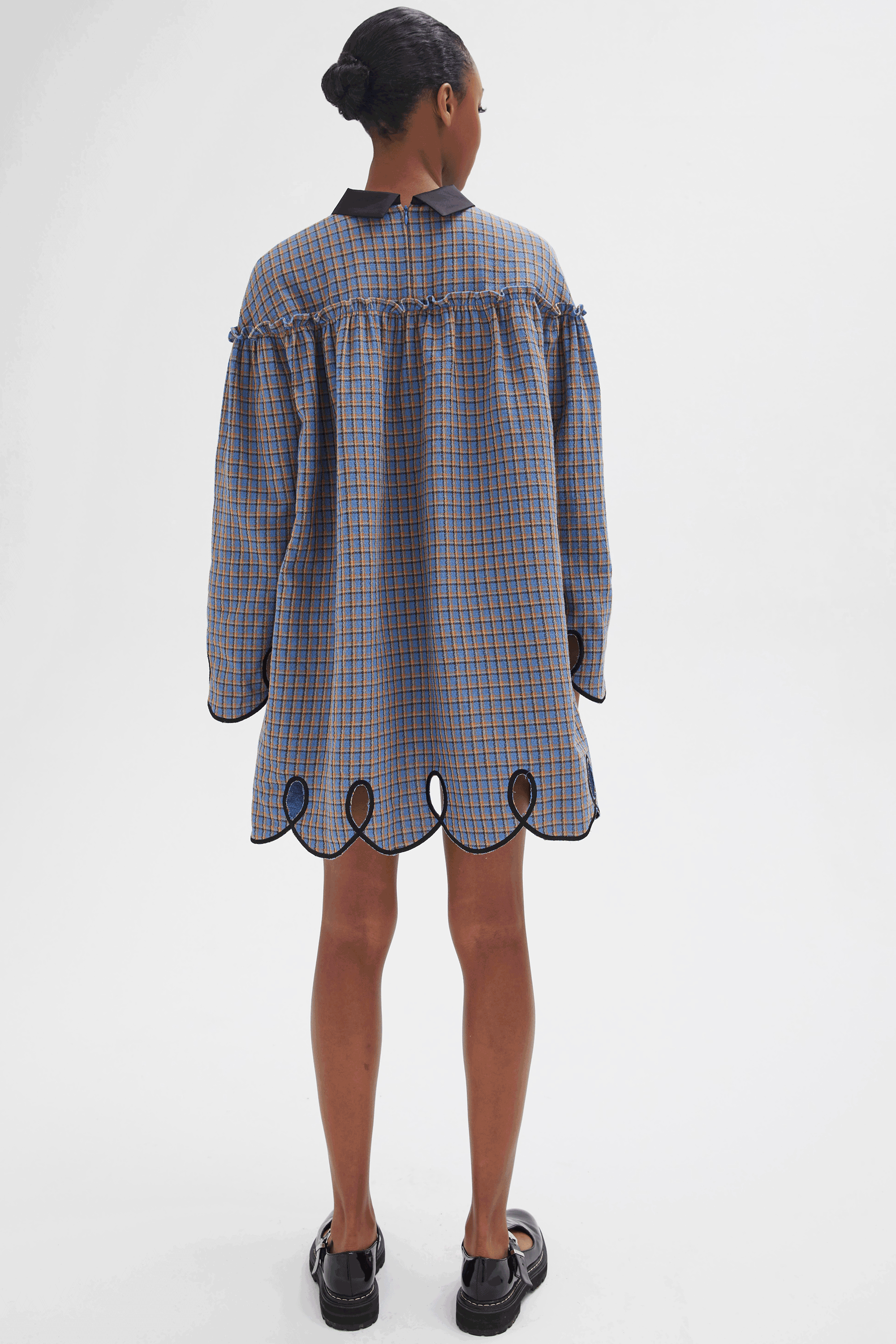 Scalloped Edge Midi Dress – English Factory