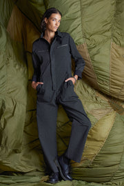 Grid Aviator Jumpsuit