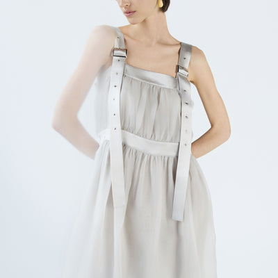 Melt Gray Midi Dress