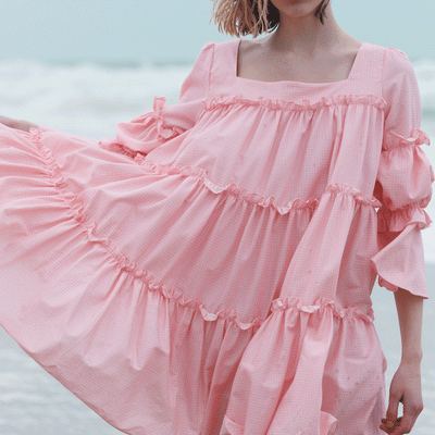 Soft Pink Splash Dress