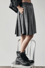 Long Kilt Skirt with Shorts