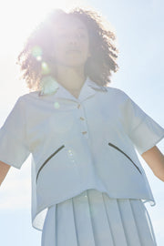 Button Top Sky Blue