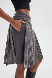 Long Kilt Skirt with Shorts
