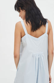 Blue Slip Dress and Jacket