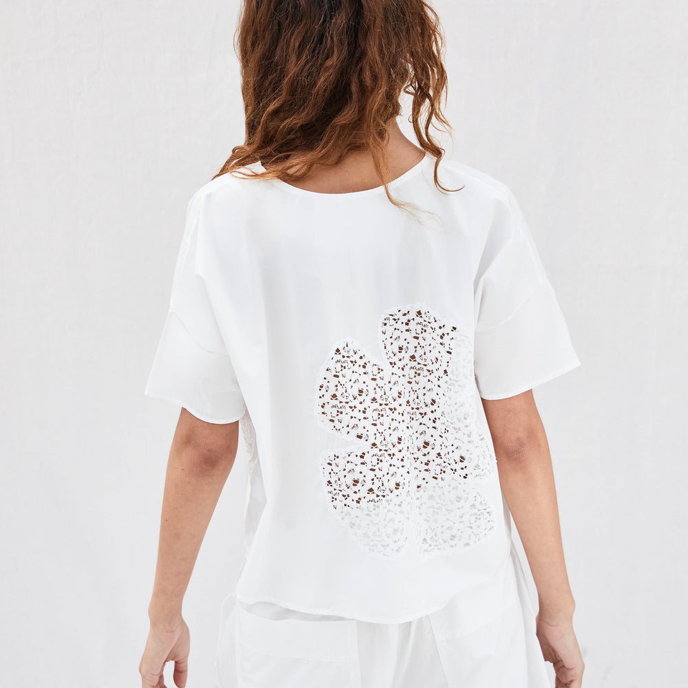 
                  
                    COSMO LACE CUT-OUT TOP
                  
                