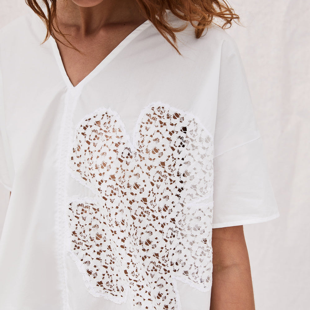 
                  
                    COSMO LACE CUT-OUT TOP
                  
                