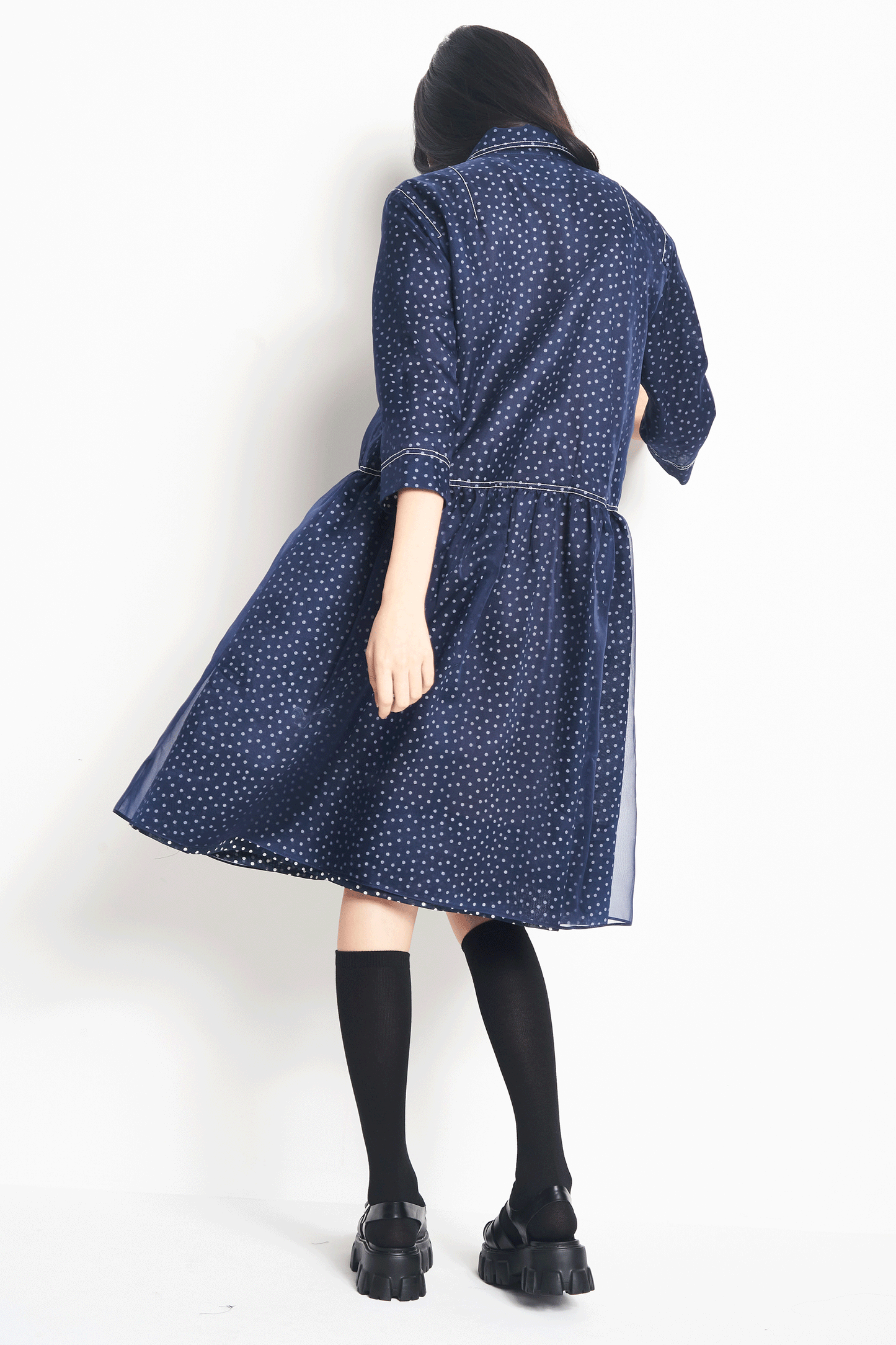 
                  
                    3.14159265 NAVY INFINITY DRESS
                  
                